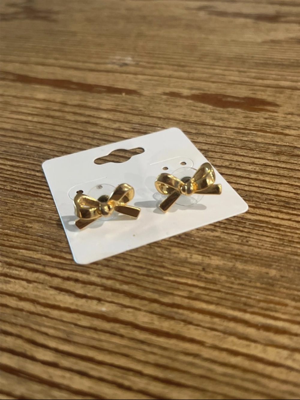 kate spade Gold Bow Stud Earrings for Kids
